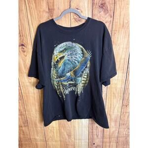 DOM Eagle Feather Dream Catcher Tshirt Black Size 3XL